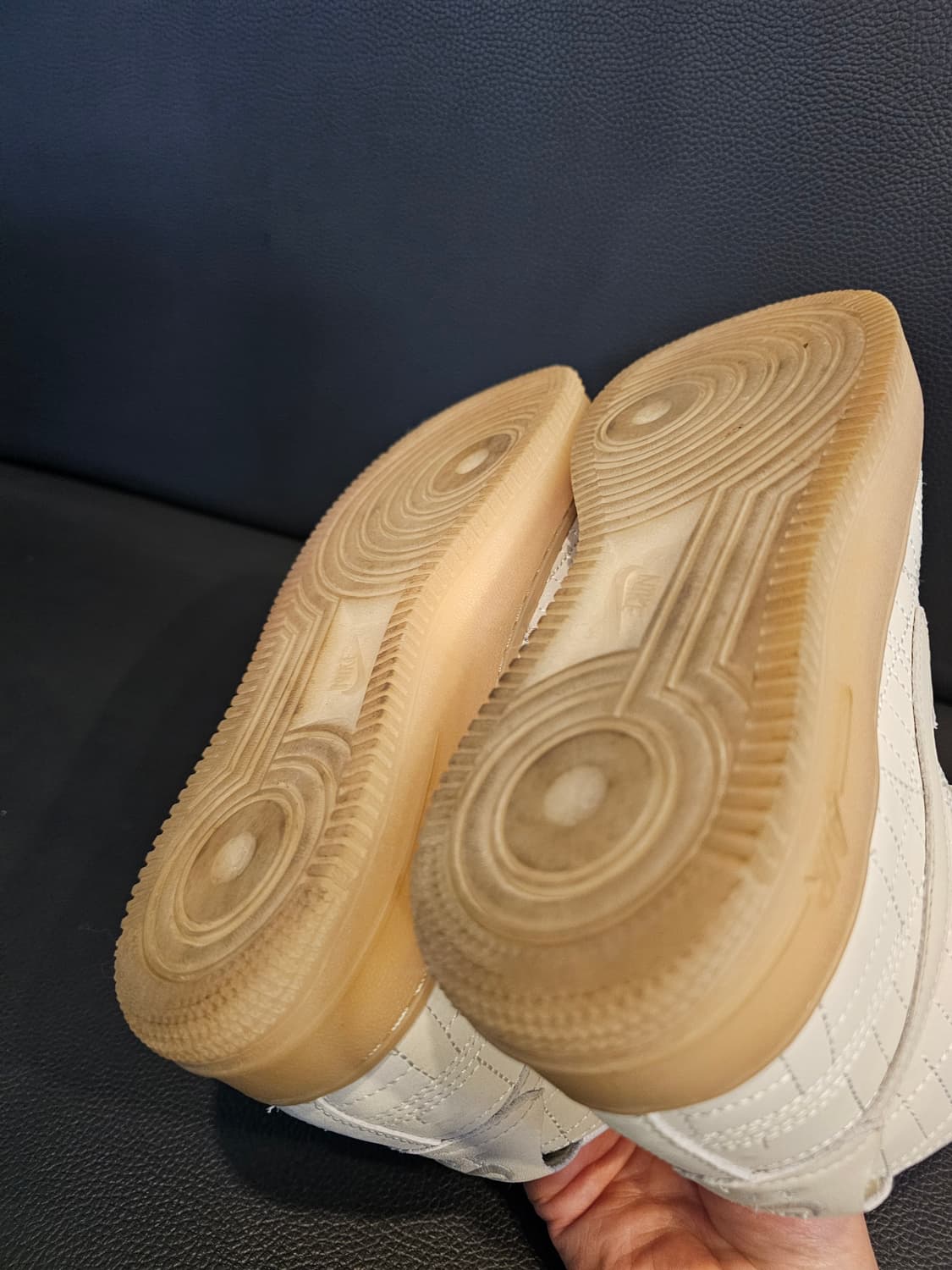 나이키 에어포스1 하이 퀼트 베이지 뉴욕시티백 상품이미지9