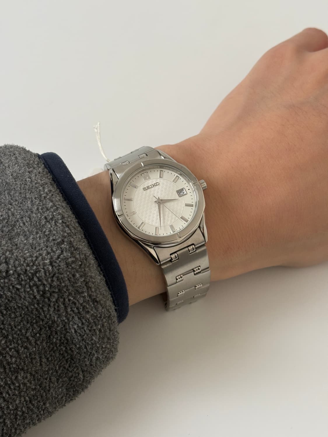 1990s White Dial Silver Quartz 상품이미지8