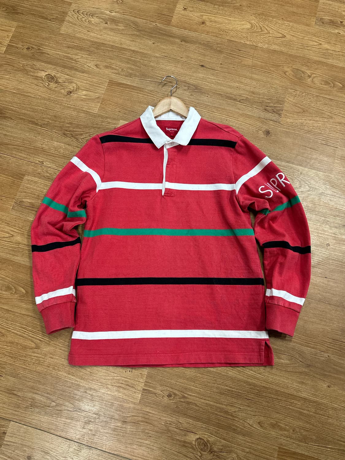 (L)슈프림 16FW 완장 럭비 카라티 상품이미지1