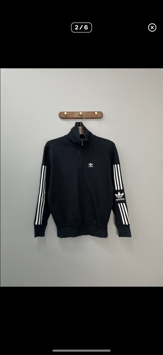 아디다스 락업 블랙 하프집업 스웨트 A2943 상품이미지2