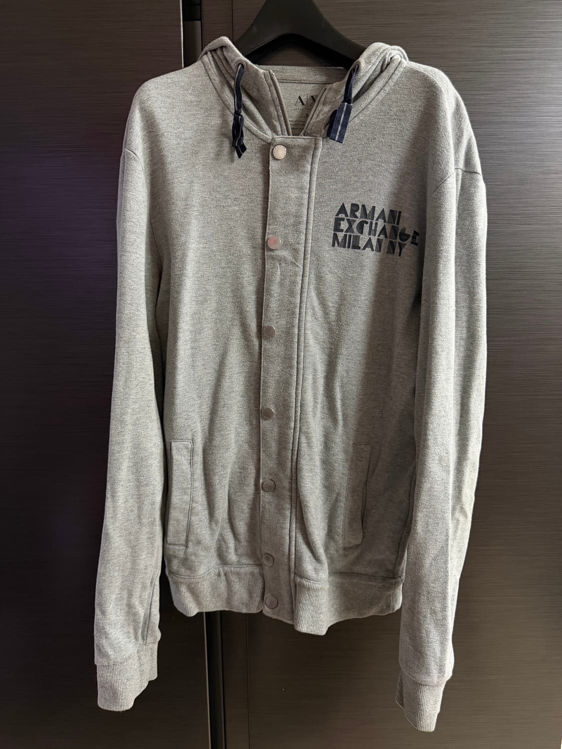 알마니 익스체인지 그레이 후드집업 S 상품이미지1