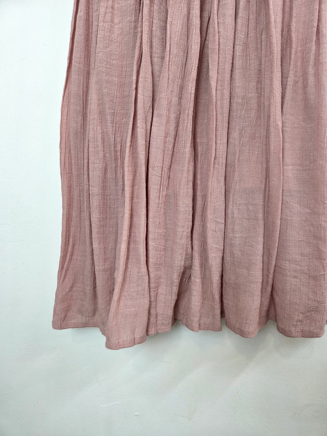 톤다운 핑크 여리 롱스커트 상품이미지3