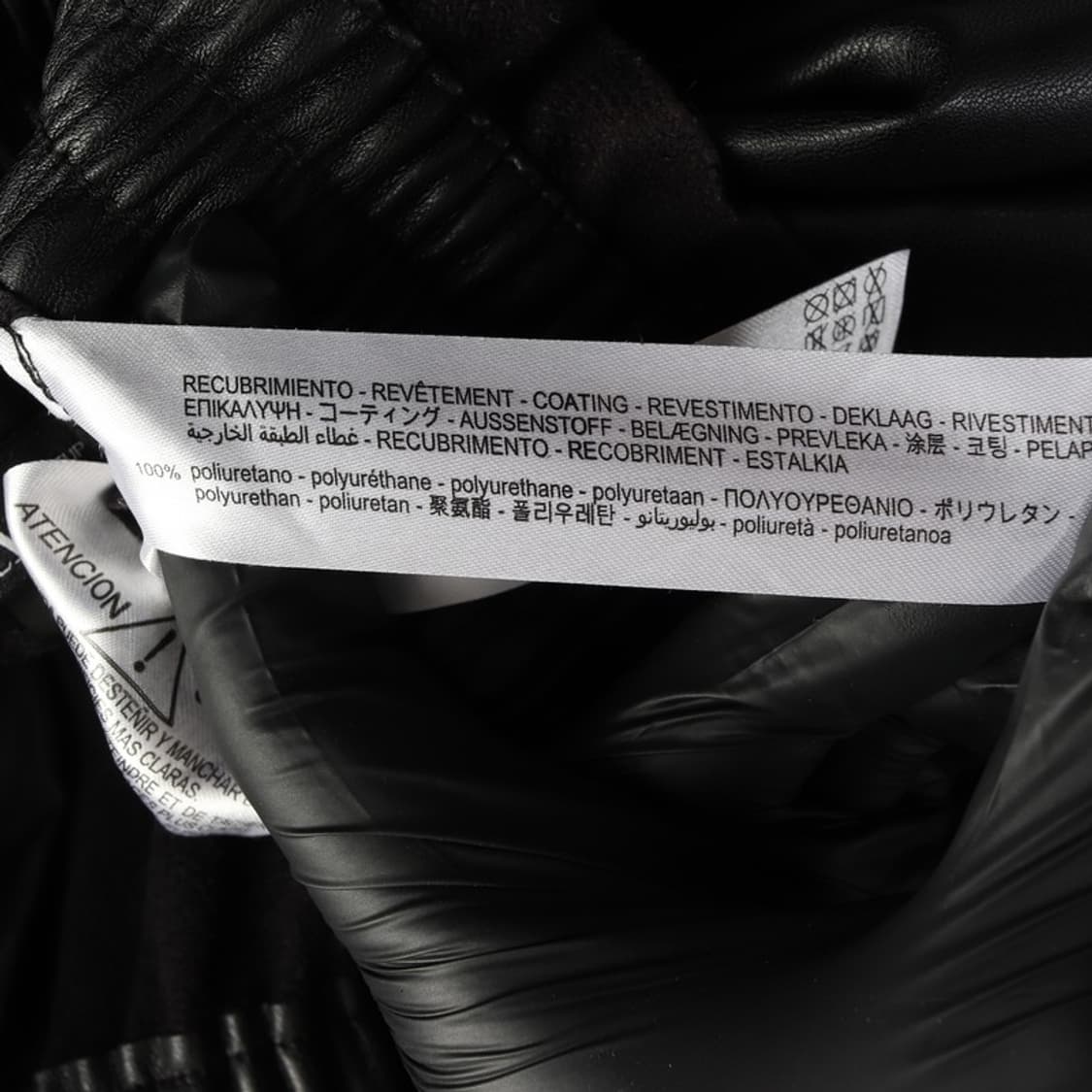 ZARA 블랙 레더 밴딩 와이드 큐롯 팬츠 M 상품이미지8