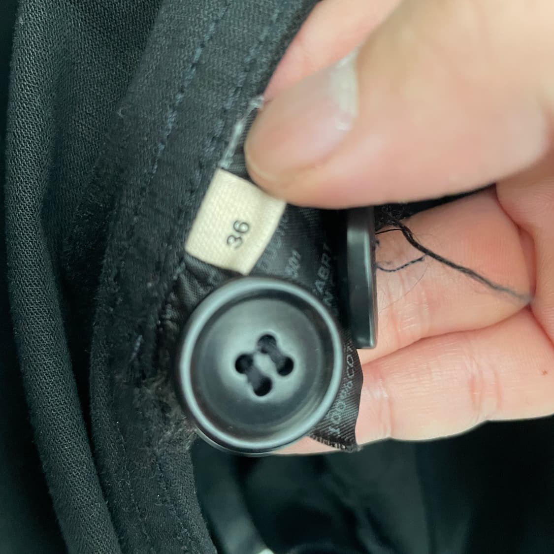 이자벨마랑 린넨 블랙 더블 면 코트 상품이미지9