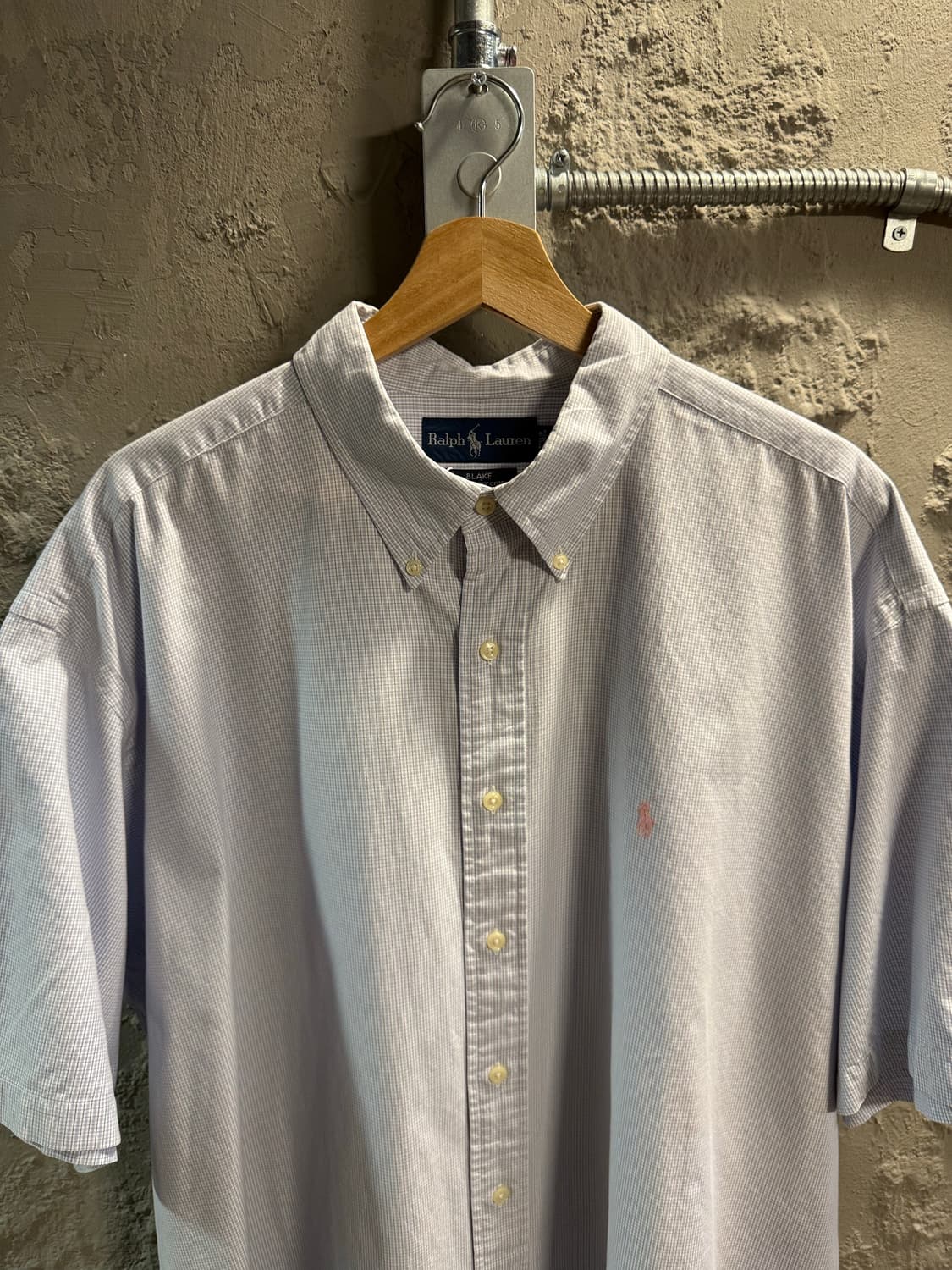 XXL 폴로 랄프로렌 POLO 블레이크 반팔 버튼다운 셔츠 라이트블루 상품이미지4