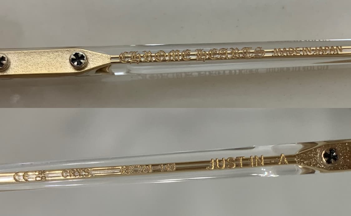 크롬하츠 저스트인 A 아시안핏 just in - a 안경 crys 클리어 상품이미지9