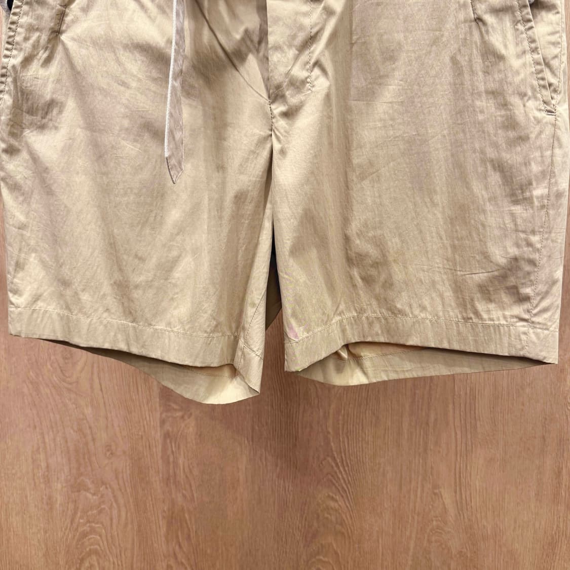 입생로랑 버뮤다 하프팬츠 D링 벨트 디테일 하이웨스트 베이지 상품이미지5