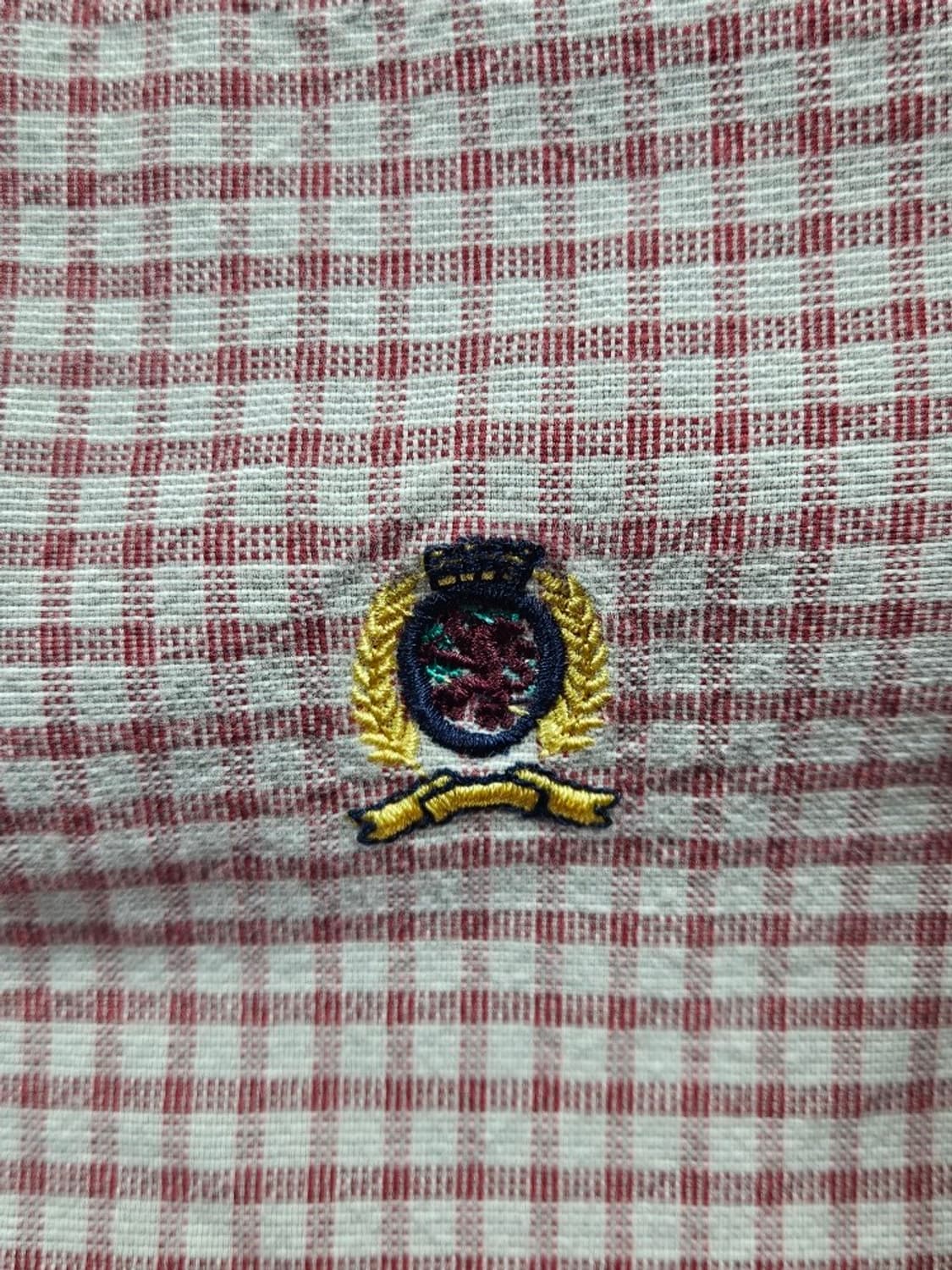 타미힐피거 깅엄 체크 패턴 포켓 셔츠 ( L ) / 11474 상품이미지7