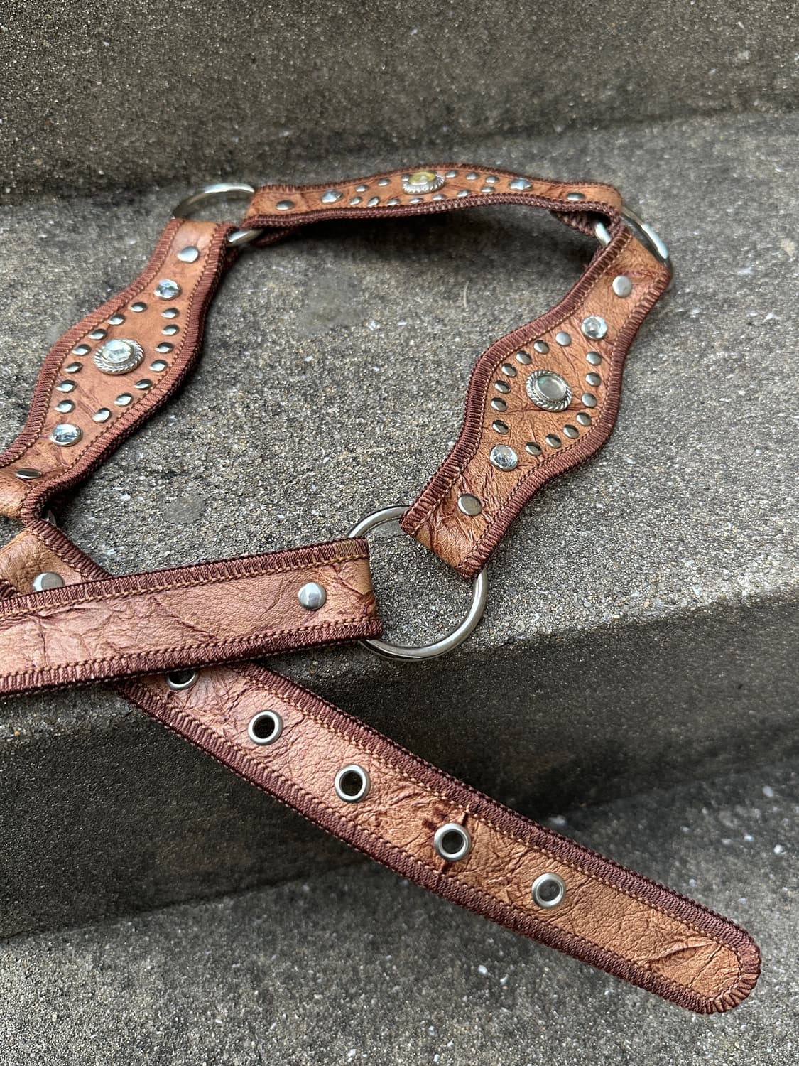 Western mood cubic detail belt 상품이미지2