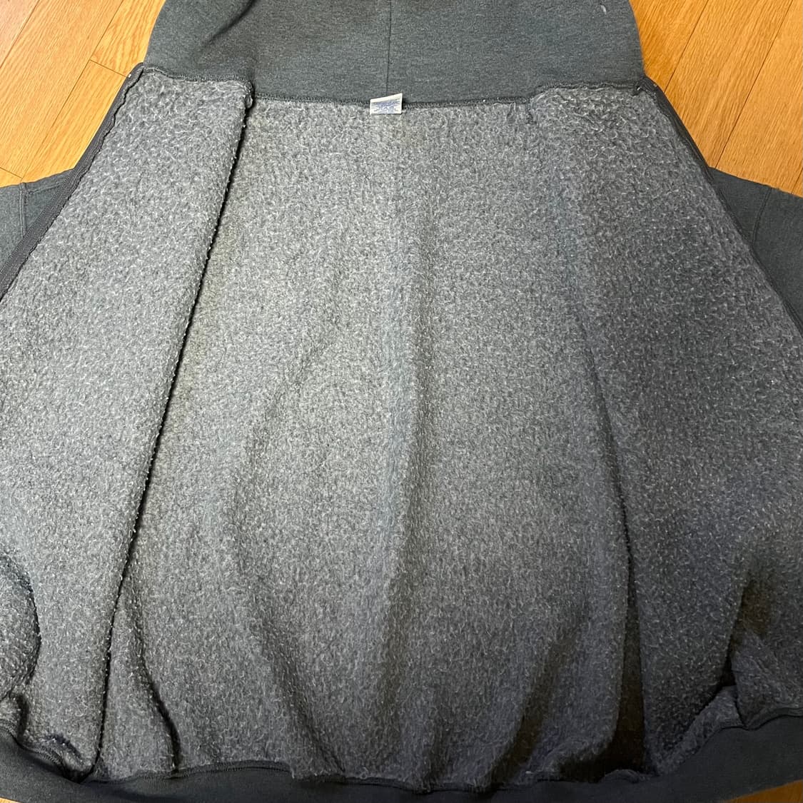 [XXL] 90s 빈티지 러셀 후드집업 슬레이트 그레이 상품이미지4