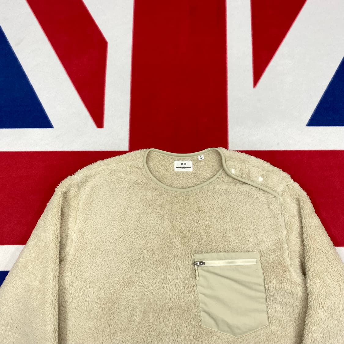 유니클로 x 엔지니어가먼츠 후리스맨투맨 L 상품이미지3