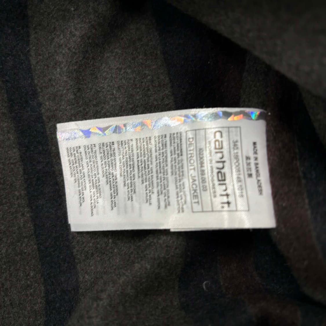 [M] 칼하트 wip 라인드 디어본 캔버스 디트로이트 자켓 상품이미지4