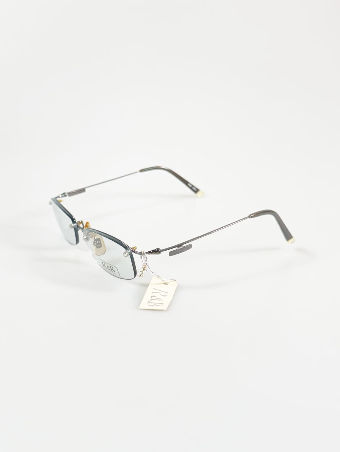 R&B EYEWEAR 무테 스퀘어 메탈 프레임 빈티지 안경 상품이미지3