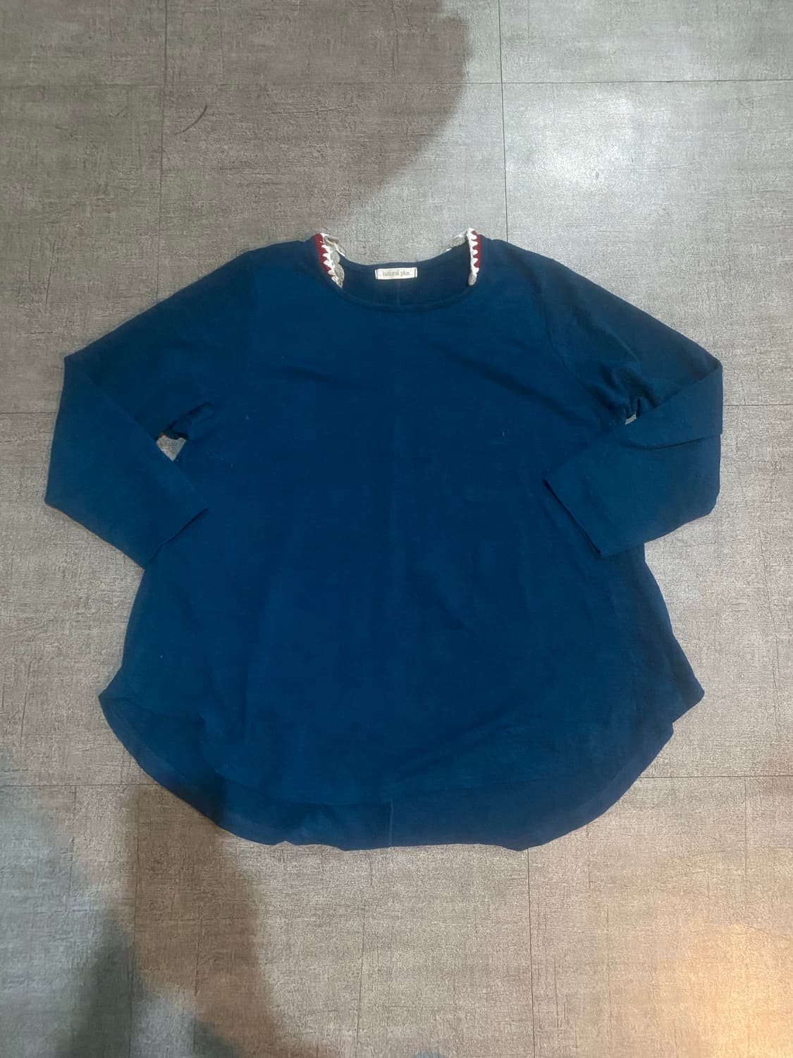 일본빈티지 Naturalplus 올드스쿨아메카지 디테일니트스웨터 상품이미지1