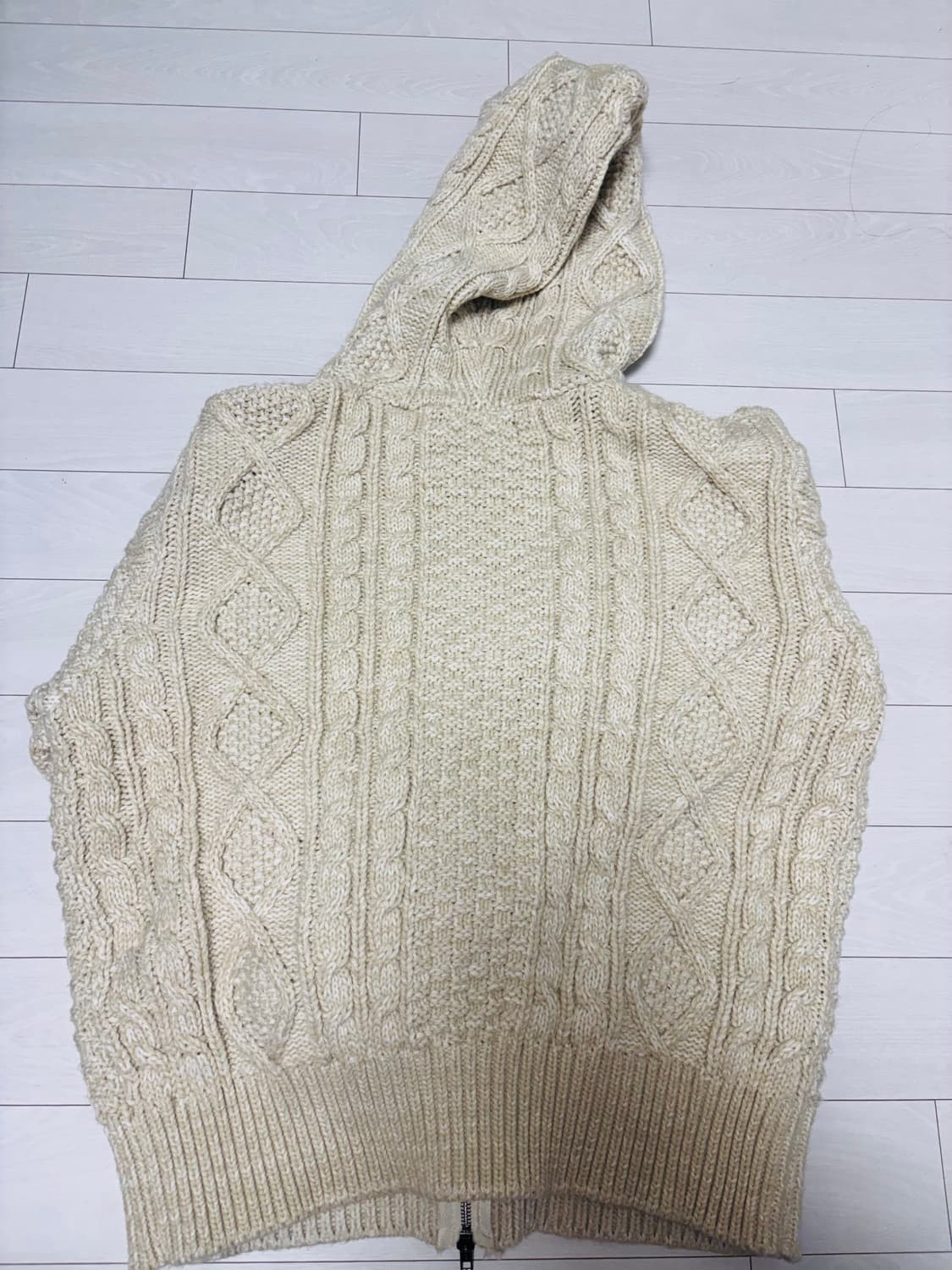 니트 후드집업 상품이미지2