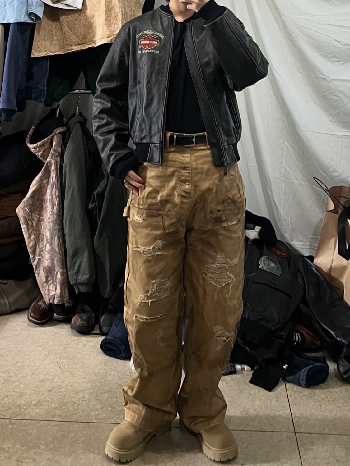 할리데이비슨 가죽 자켓 상품이미지3