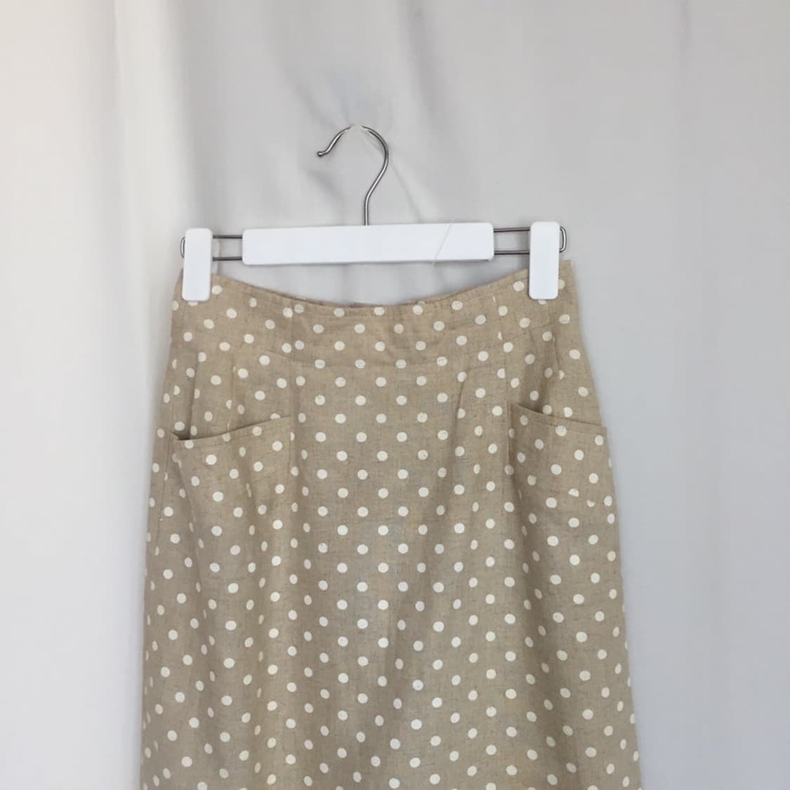 684. beige midi dot SK  상품이미지2