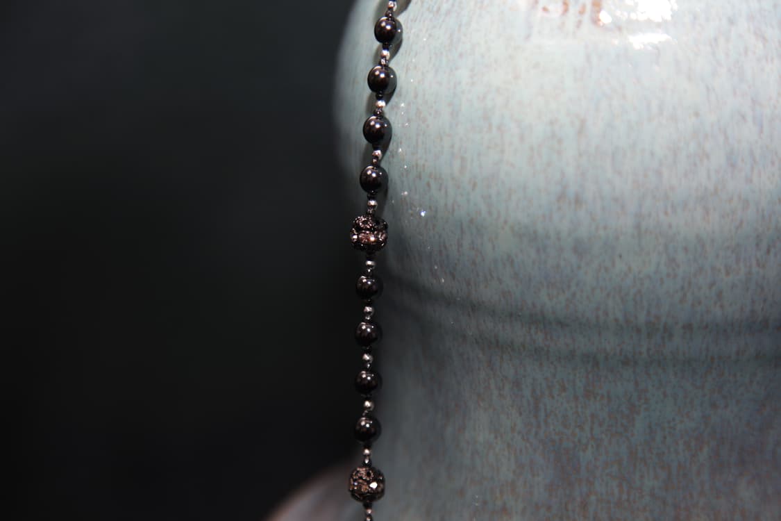 CASIOPEIA Whitehole 스페이스그레이 볼체인 네크리스 상품이미지5