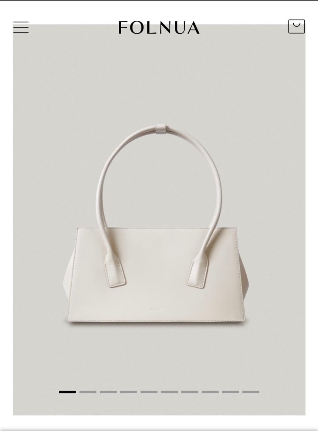 폴뉴아 보스턴 백 크림 (품절상품) 상품이미지1