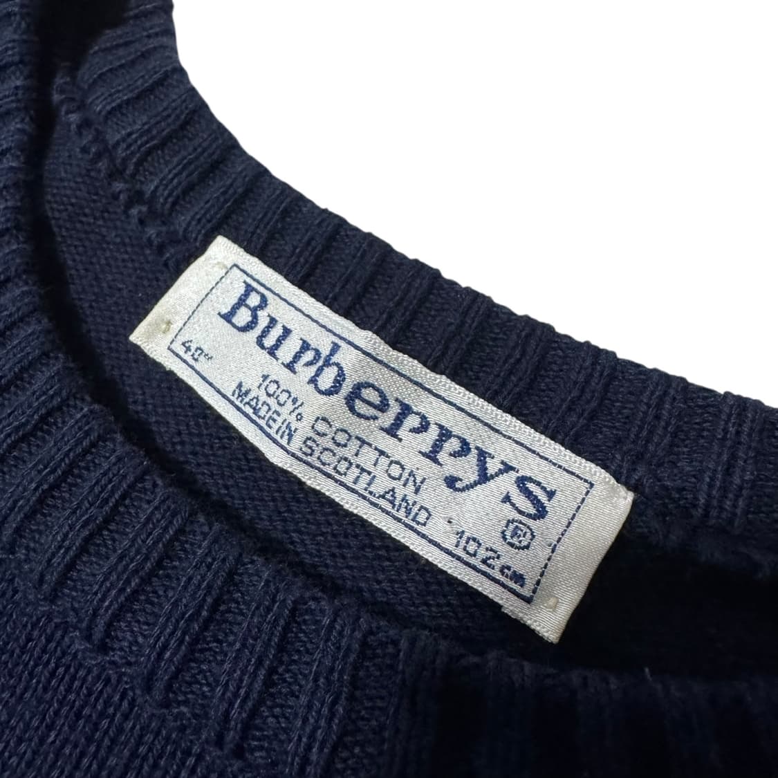 정품 버버리 네이비 월계수 면니트 상품이미지4