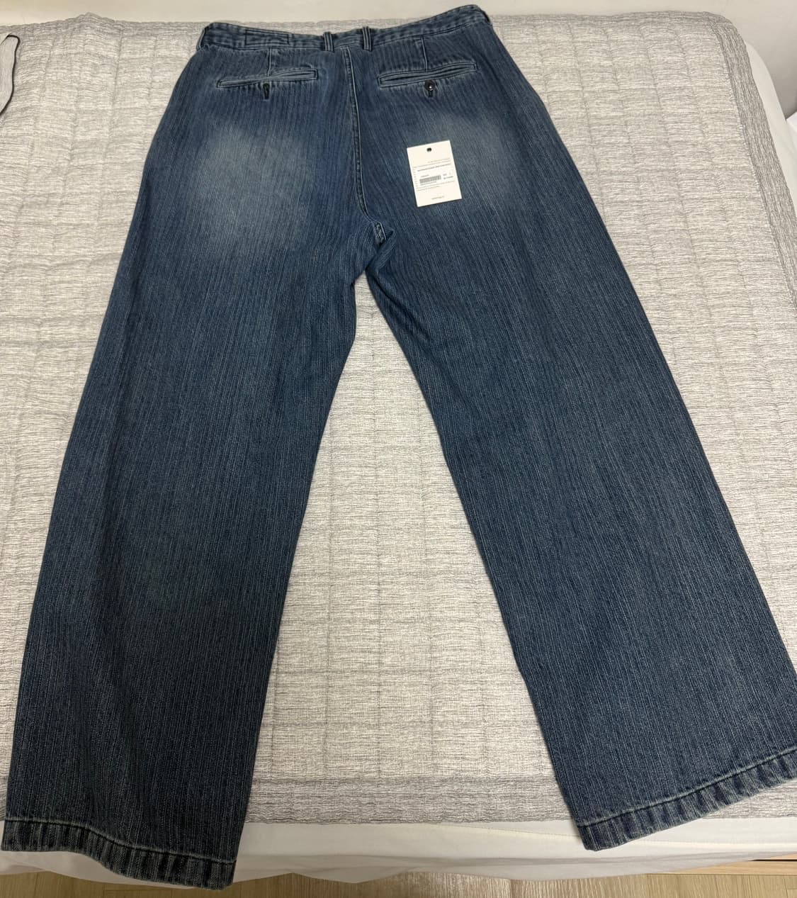 [L] 이얼즈어고 Mid Straight Stripe Denim Pant 상품이미지3