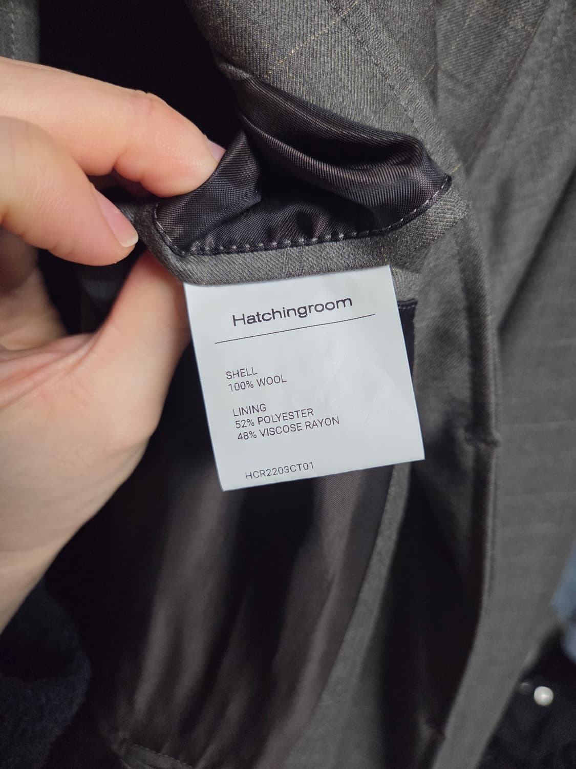 해칭룸 래글런 슬리브 롱코트 체크 브라운 4size 새상품 상품이미지7