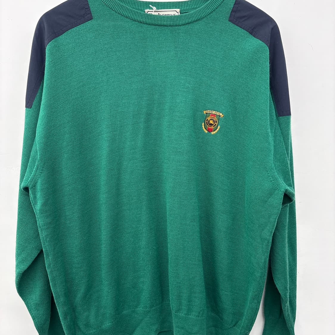 버버리 그린 니트 스웨터 남성 L 상품이미지2