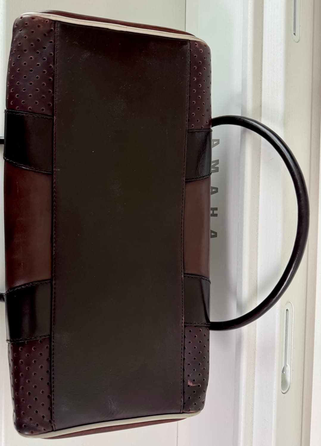 프라다 볼링백 핸드백 가죽 빈티지 브라운 보스턴백 토트백 90s 00s 상품이미지4