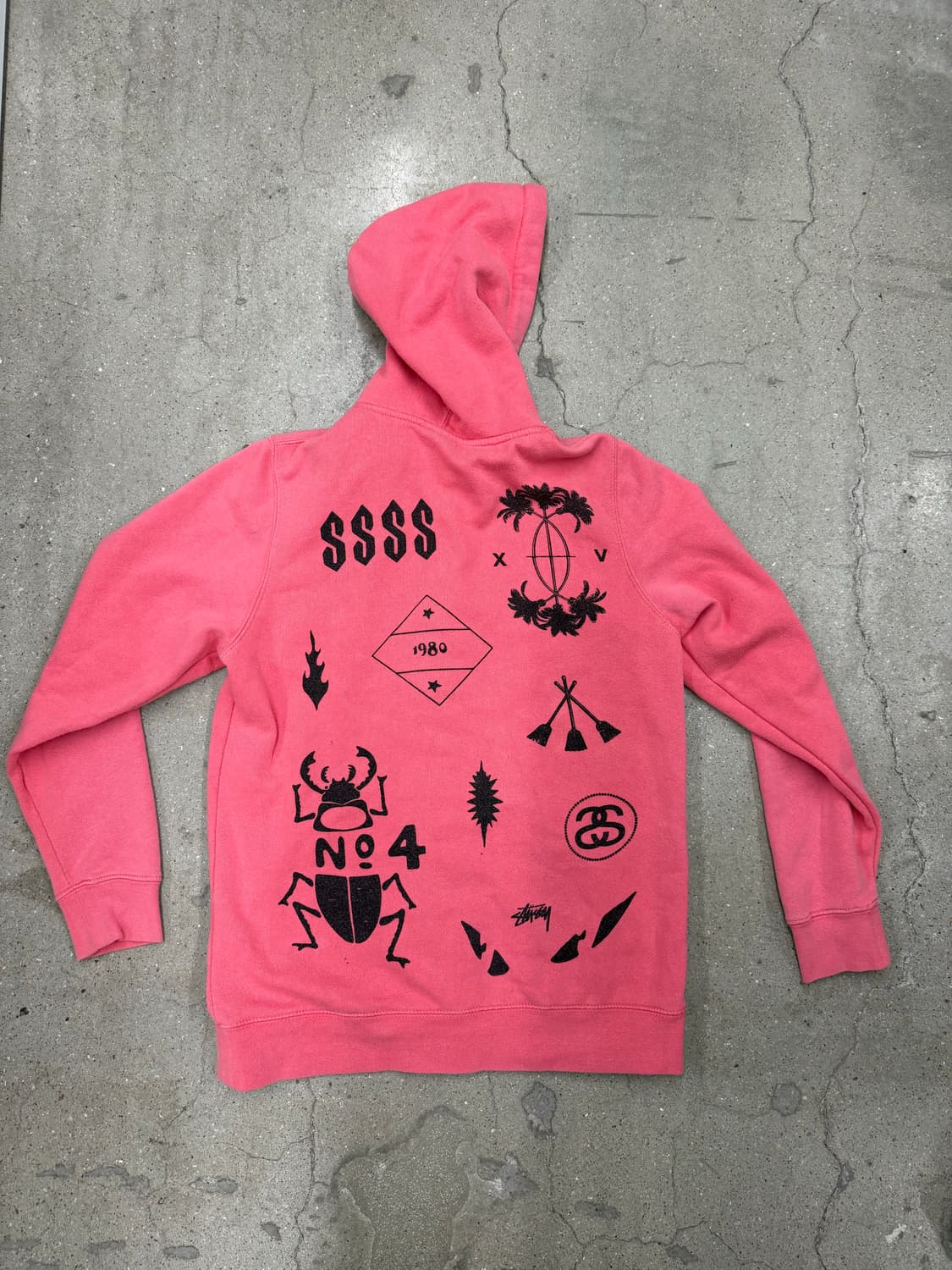 stussy multi logo zipup hoodie 상품이미지2