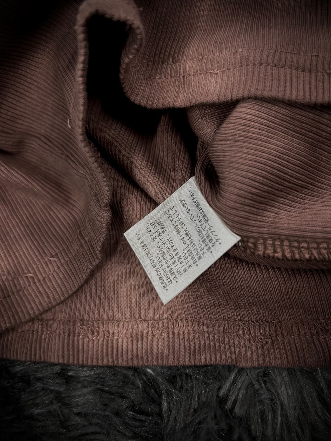 브라운 고딕 실버 프린팅 골지 슬리브리스 상품이미지6