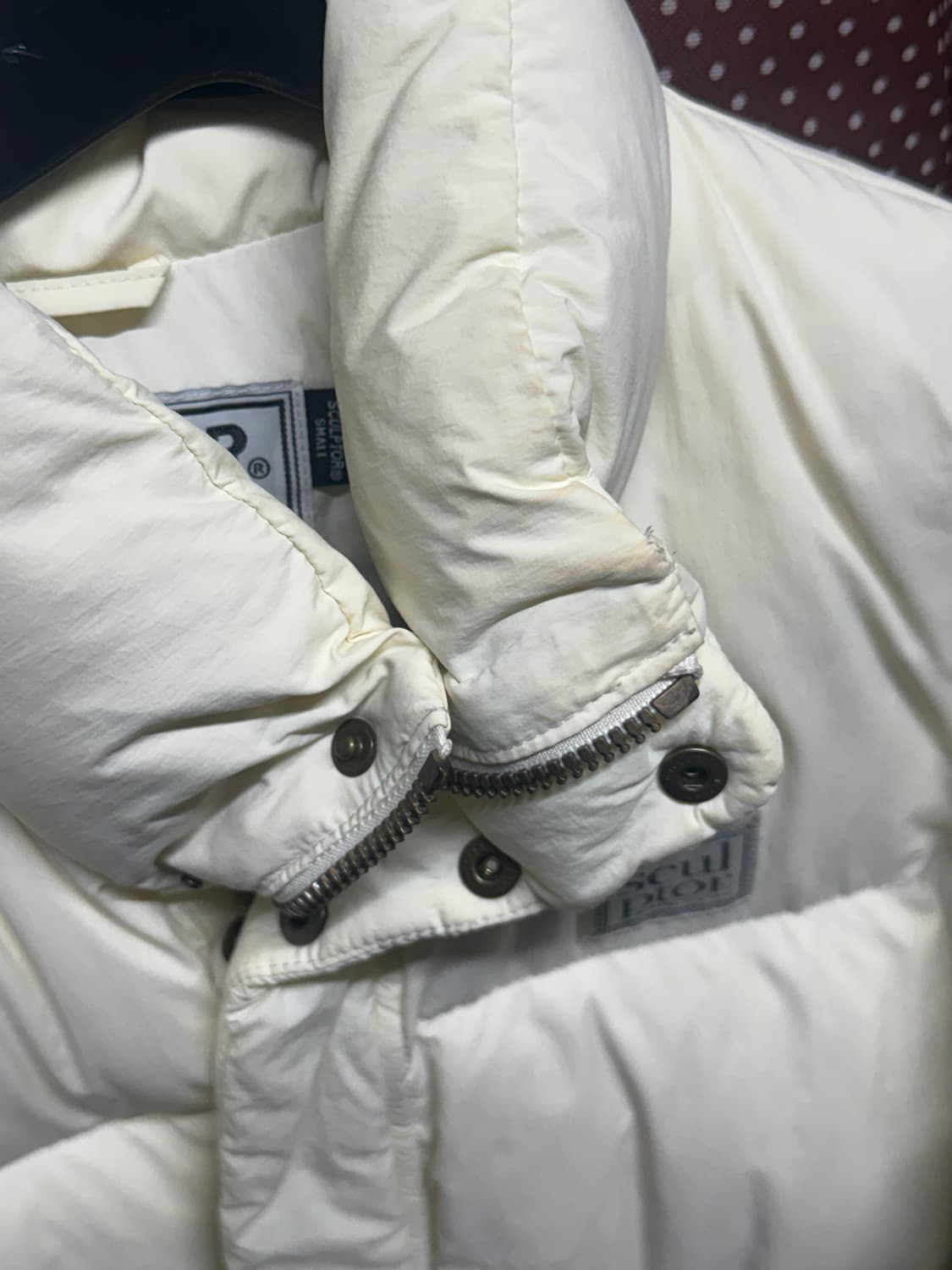 스컬프터 아이보리 패딩 S 상품이미지4