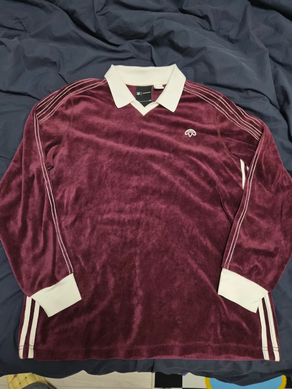 아디다스 알렉산더왕 벨루어 긴팔 폴로 M사이즈 상품이미지3