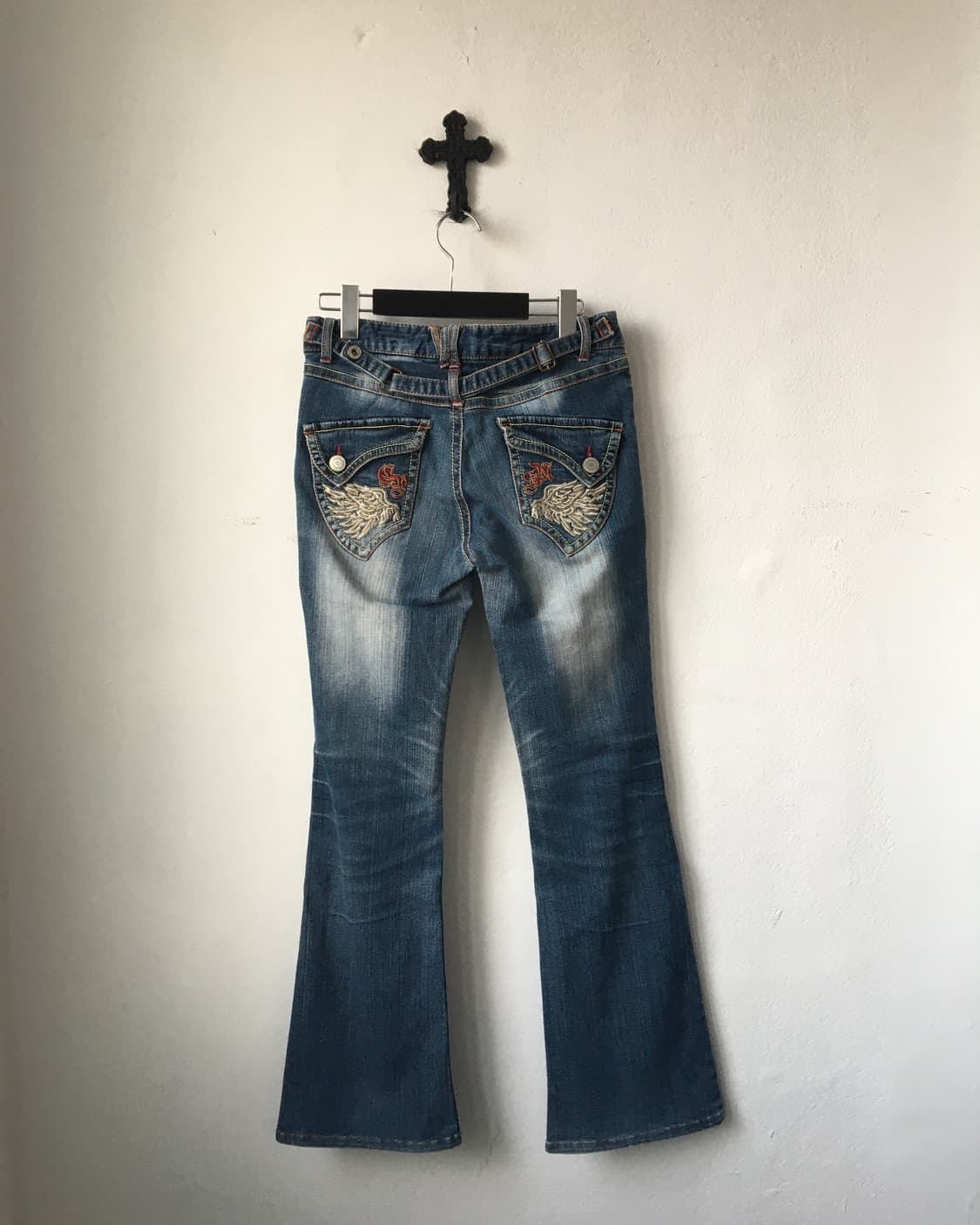 Back wing point denim pants 상품이미지2