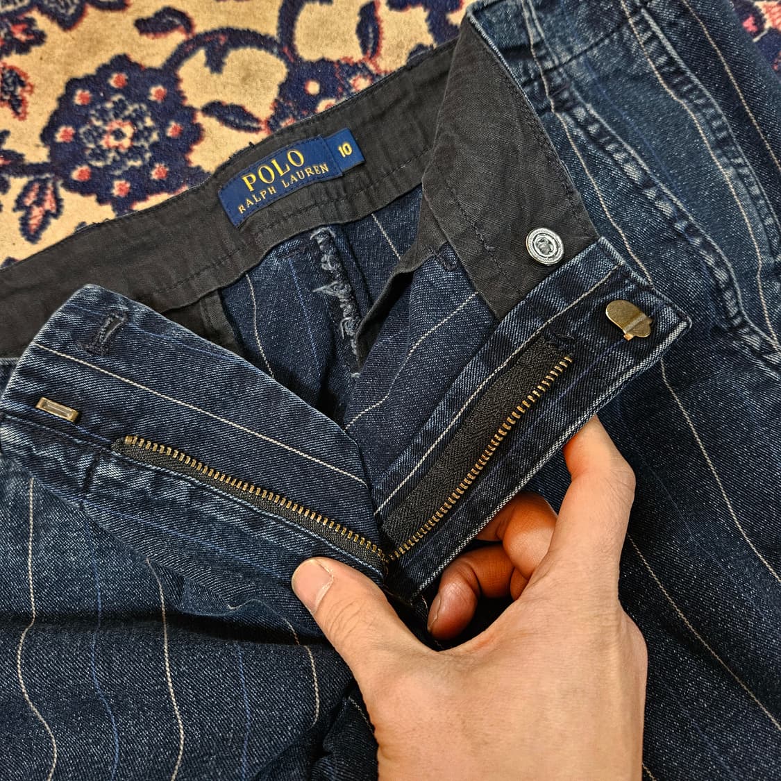 폴로랄프로렌 포멀 데님 스트라이프 팬츠10size 상품이미지6