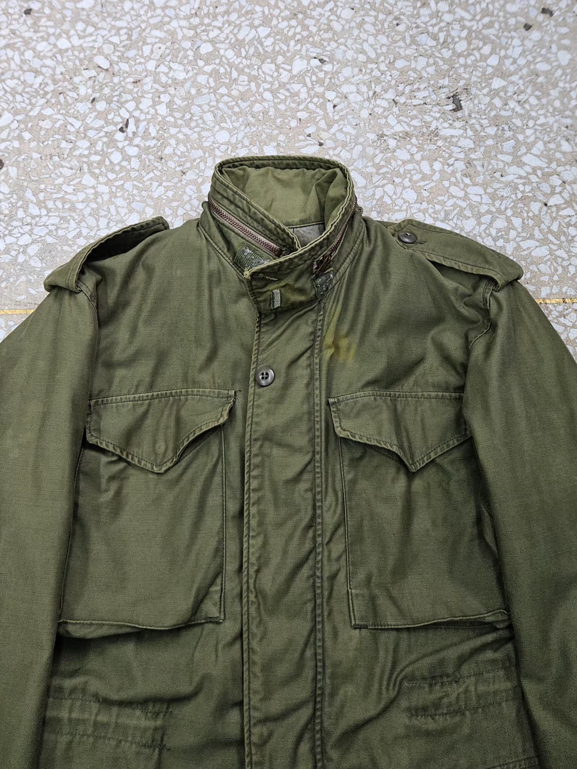 1980's 오리지널 M65 필드자켓 S-R 페이드 상품이미지4