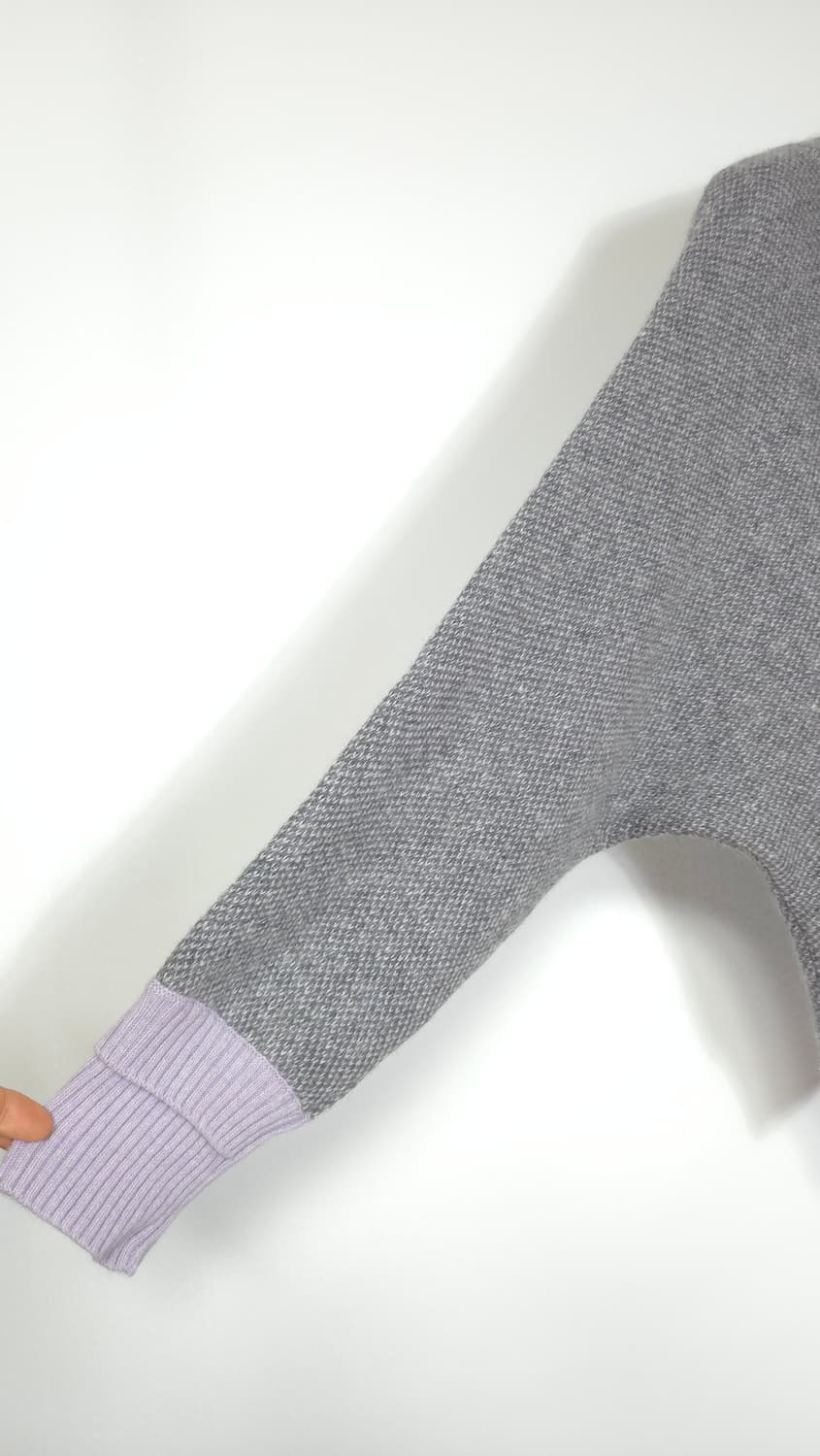 한섬 시스템 2021 울블렌드 브이넥 루즈핏 니트 탑  F 사이즈 상품이미지3