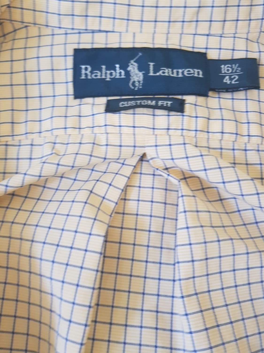 Polo Ralph Lauren yellow navy checkshirt 상품이미지4