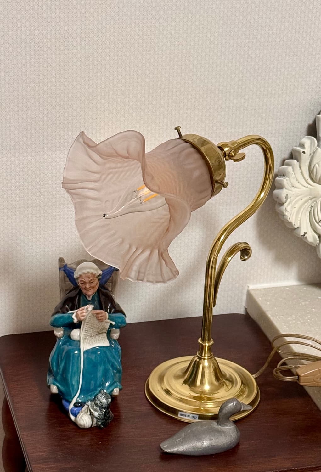 빈티지 이탈리아 황동 구즈넥 테이블 램프 상품이미지4