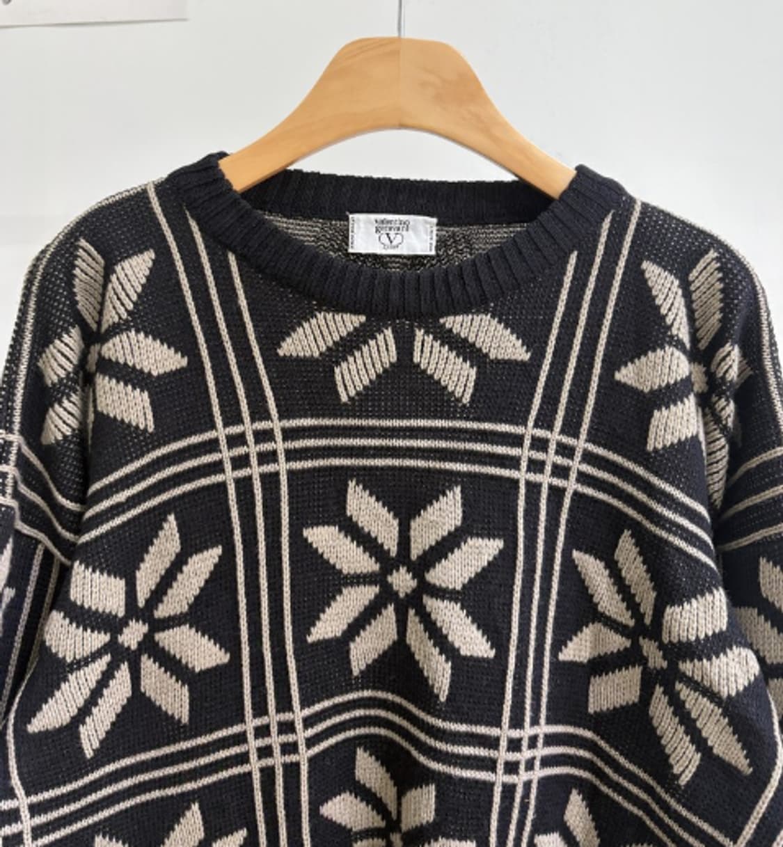 발렌티노 패턴 울 니트 상품이미지2