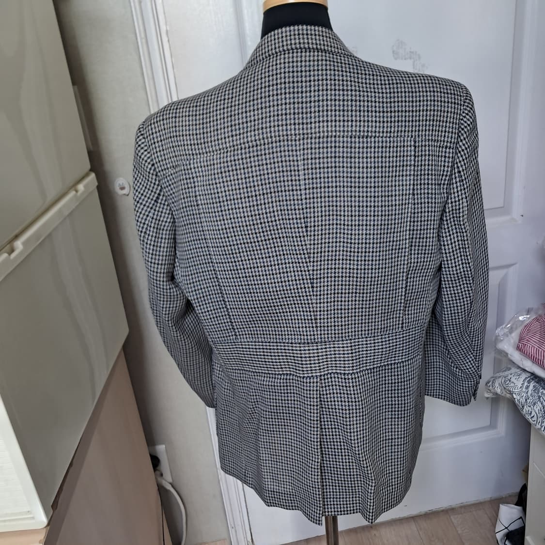 닥스 체크 모 100% 자켓 블레이저 95(봄 가을용) 상품이미지4