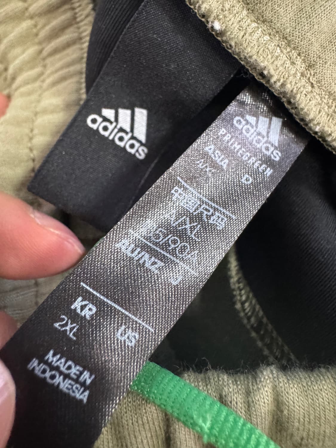 아디다스 ZEN 기능성 후드집업 트레이닝 세트 2XL 올리브카키 상품이미지5