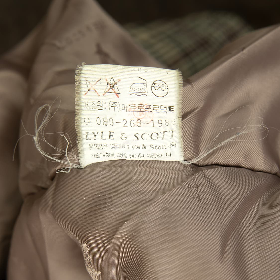 [105] 90s 라일앤스콧 울 글렌체크 블루종  상품이미지9