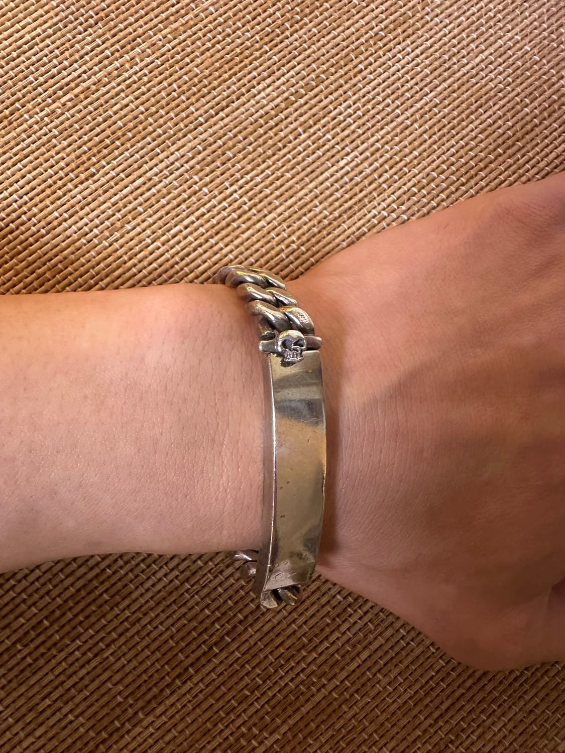 925실버 남자팔찌 베벨로 상품이미지3