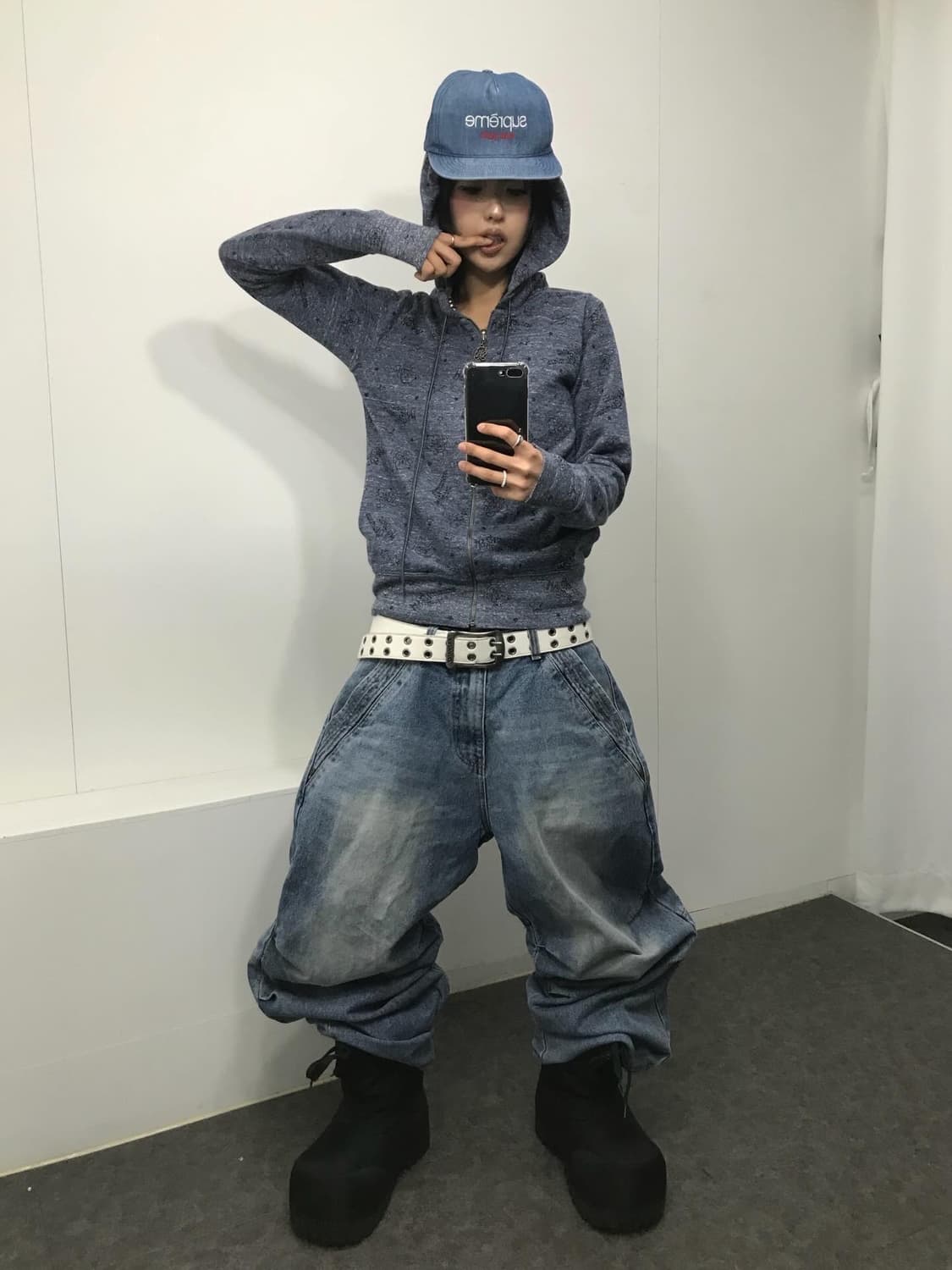 Hysteric Glamour Fxxk Bear Hood Zip-Up 상품이미지7