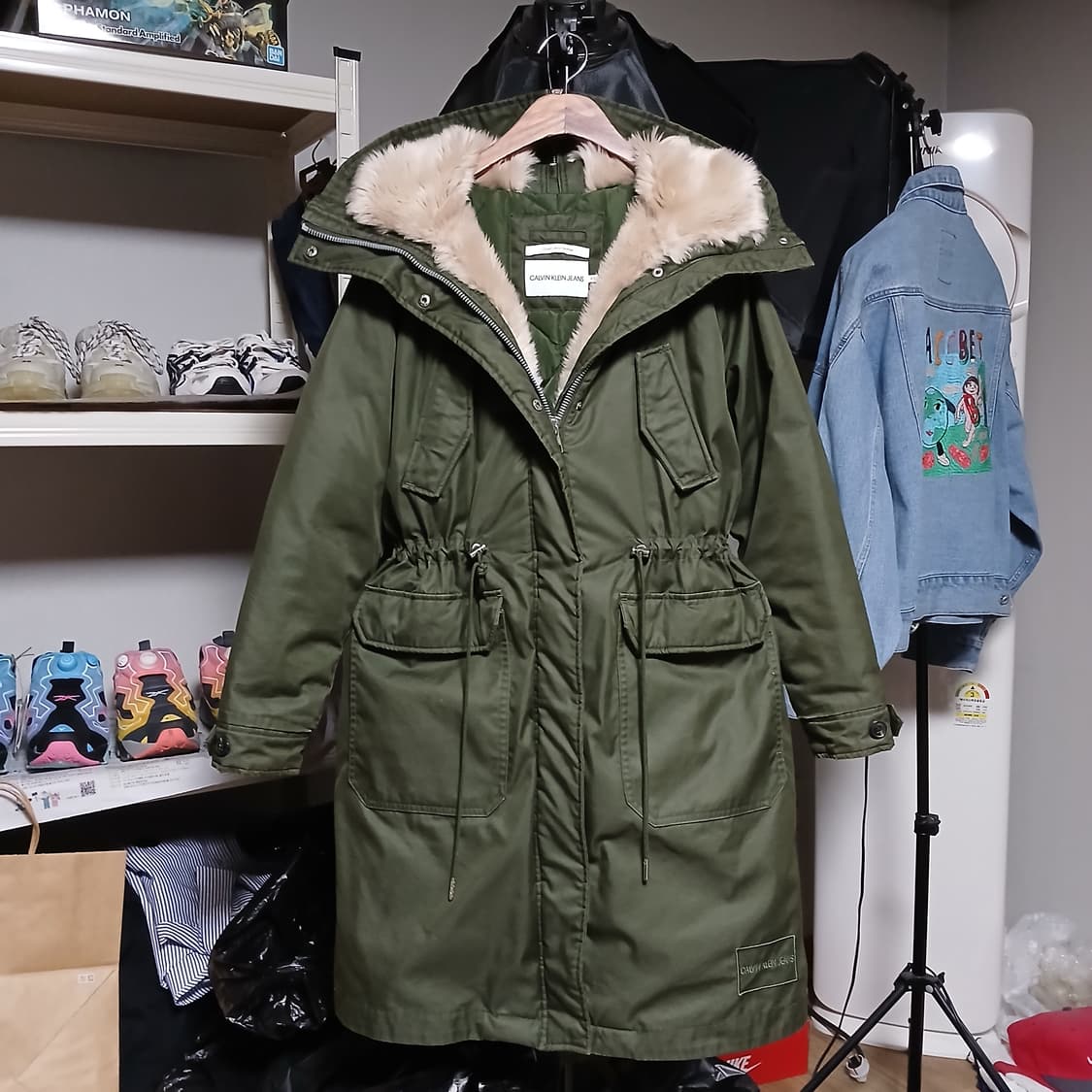 CK 캘빈클라인 야상 패딩 피쉬테일 다운 자켓 상품이미지2