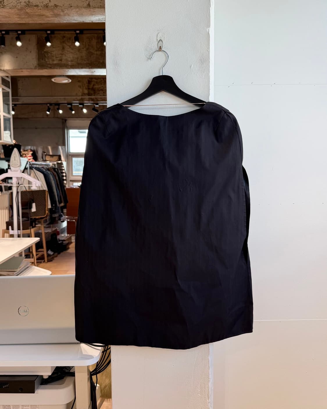 메종 마르지엘라 블랙 비스코스 슬리브리스  상품이미지6