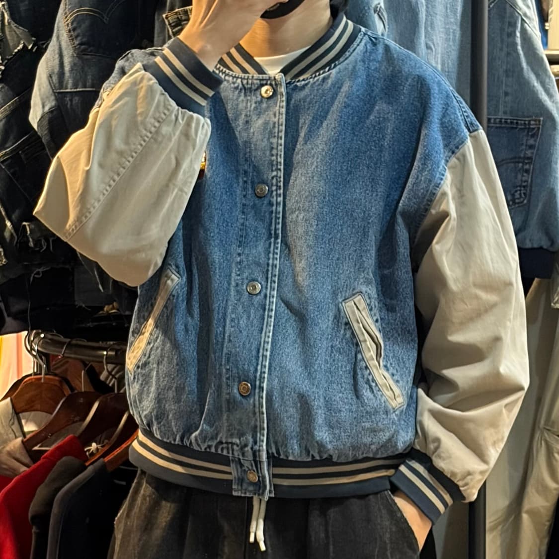 [NO.9] VTG 데님 바시티 자켓 상품이미지3