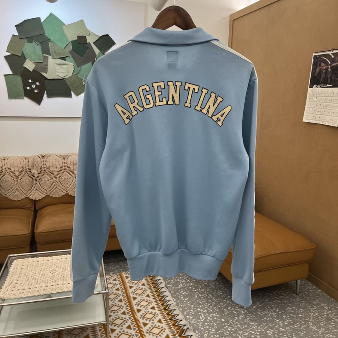 아디다스 올드스쿨 아르헨티나 연하늘 져지 집업 S C10530 상품이미지4