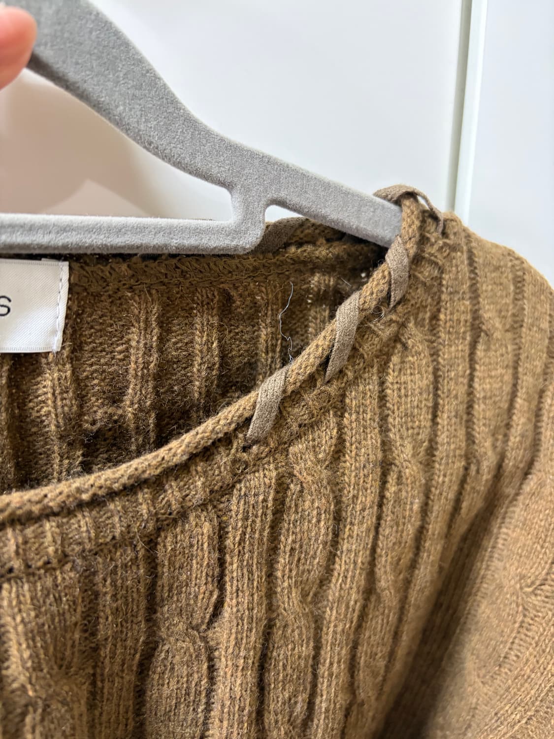 크롭 브라운 니트 (새상품) 상품이미지5