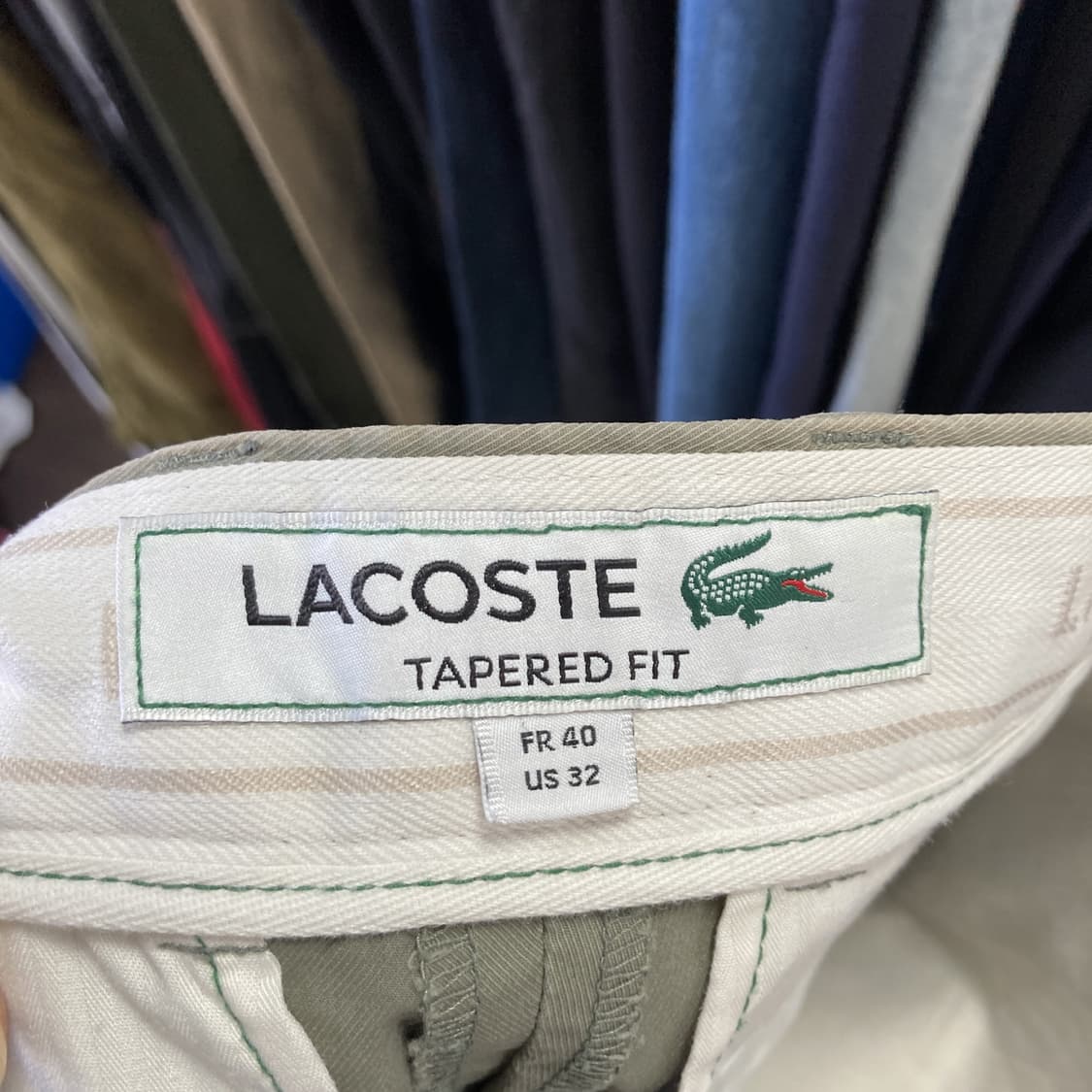 라코스테 남성 면바지 카키 30  상품이미지4